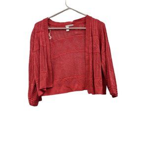 Abound Womens Nordstrom Rack RK301947JR Red Open Front Cardigan Sweater Size S
